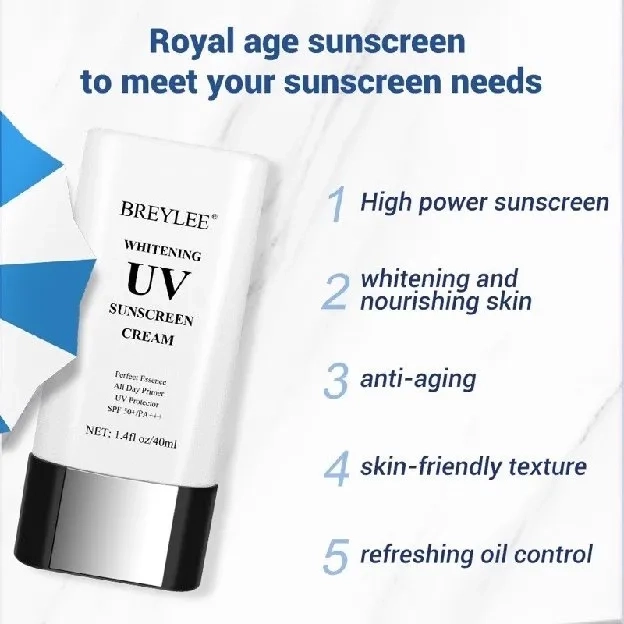 BREYLEE whitening UV sunscreen cream 1 .4f1 oz/40ml