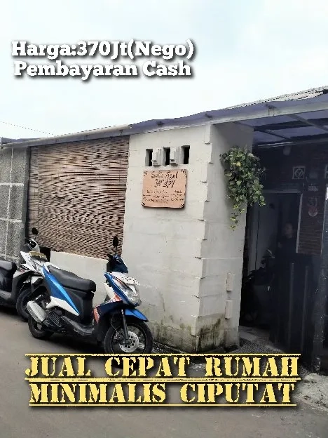 Jual Cepat Rumah Minimalis Ciputat