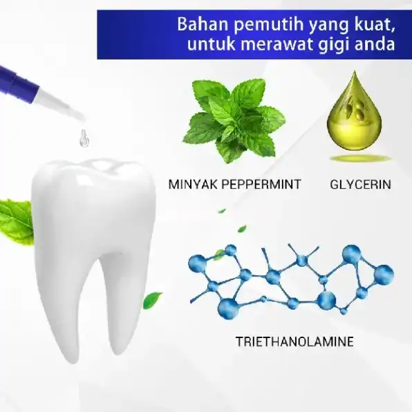 Teeth Whitening Powder & Pen - Mencerahkan Gigi