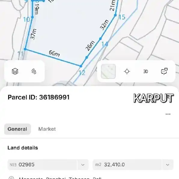 Dijual 3,486 Ha. Jl. Penebel Mengesta Jatiluwih Tabanan Bali