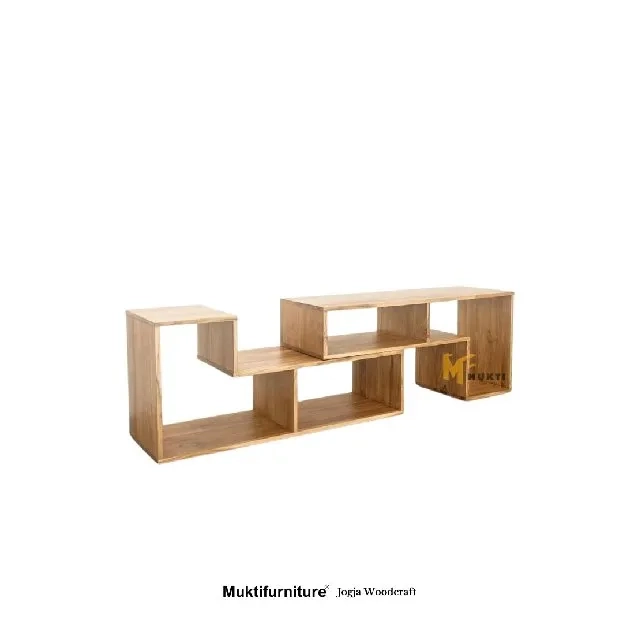 Rak Jati Premium Extendable Estetik by Mukti Furniture 