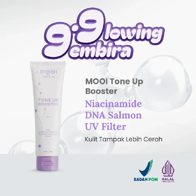 Mooi Pure Glow Tone Up Booster - Lotion Pencerah kulit 100gr (100% Original)