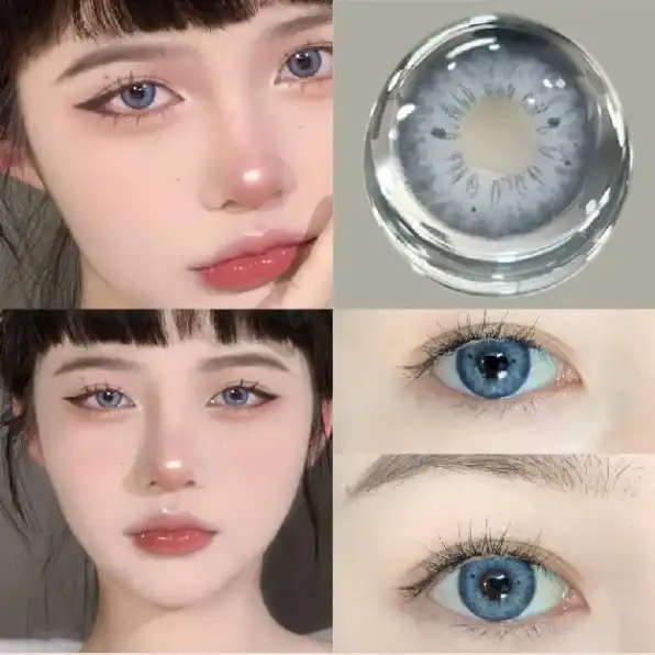 Mysticeyes Softlens Blue Colored Lenses Softlens 14.5mm cosplay softlens 1 pasang murah soflens Free