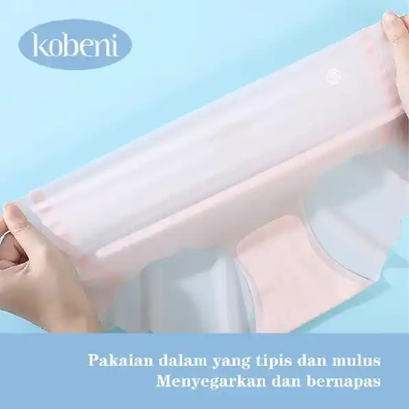 Celana Dalam Wanita Jumbo Seamless Fashion Es Sutra CD Wanita Tanpa Jahitan Anti Nyeplak