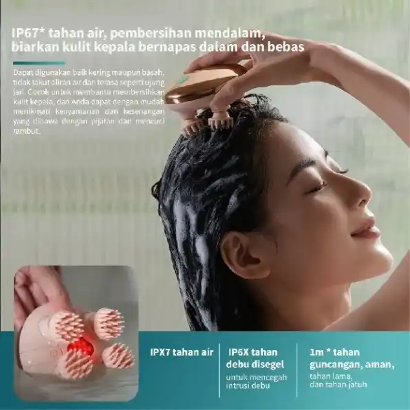 Philips massage Head massager Cat's paw pijat Portable Scalp Cakar pijat/Lampu merah merawat kulit k