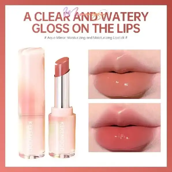 KEKEMOOD Watery Glow Lipstick Lip Jelly Keke Mood Lip Balm Water Light Solid Lipstick Mirror Moistur