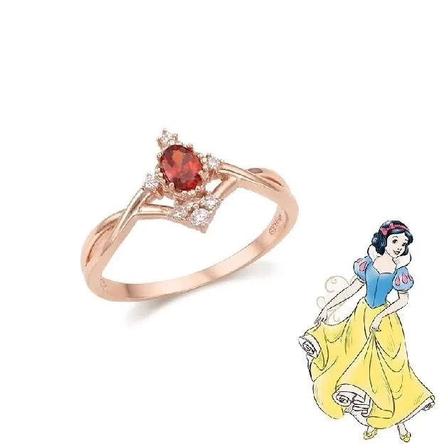 Cincin Batu Permata Mutiara / Cincin Disney Princess Wanita Adjustable