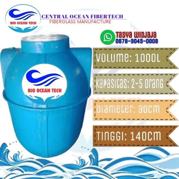 BIO SEPITENG 1000 L bebas sedot & garansi 15 tahun