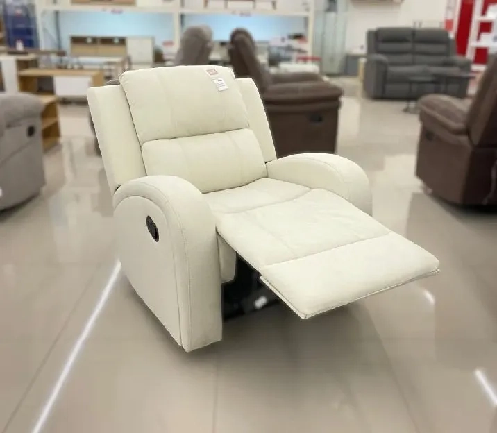 Selma Levin Sofa Recliner 1 Seater Grey - Cream