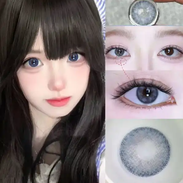 Mysticeyes Softlens Blue Colored Lenses Softlens 14.5mm cosplay softlens 1 pasang murah soflens Free