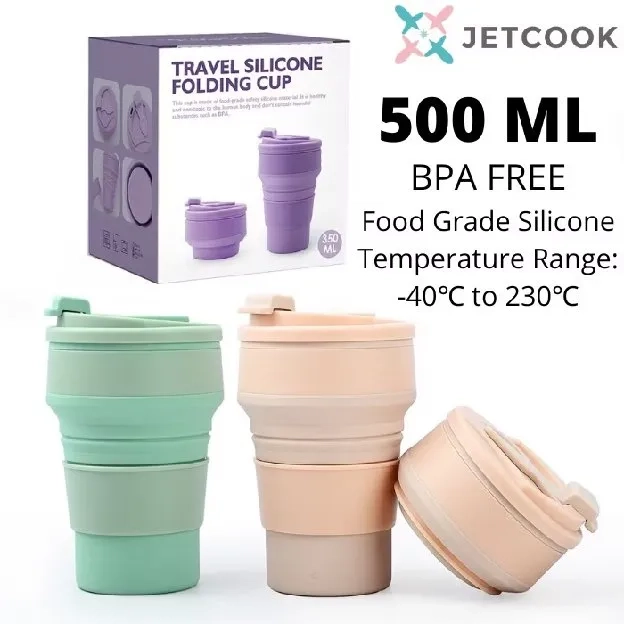 GELAS LIPAT PORTABLE MULTIFUNGSI/ FOLDABLE COFFE CUP TRAVEL SILICONE ECO FRINDLY/SAUVENIR GELAS LIPA