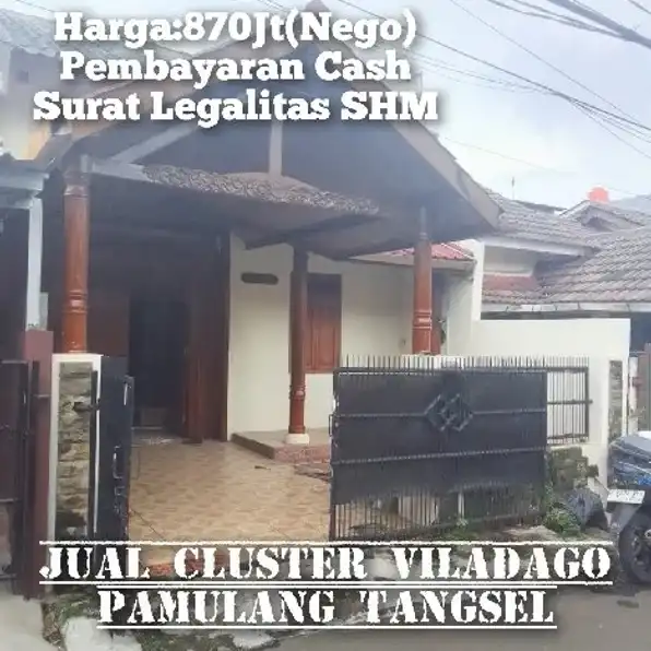 Jual Rumah Cluster Vila Dago