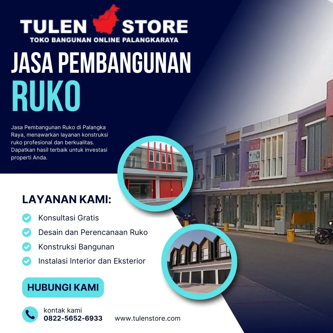 WA 0822 5652 6933 Jasa Bangun Ruko di Palangka Raya