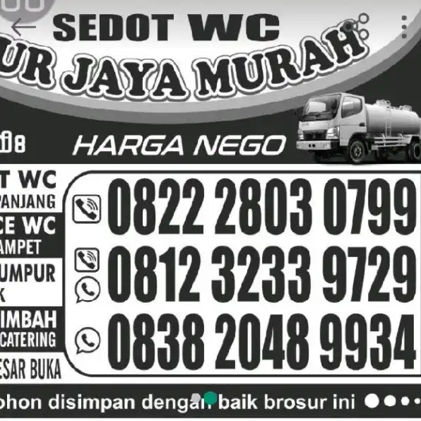 sedot WC Mojosari Mojokerto murah