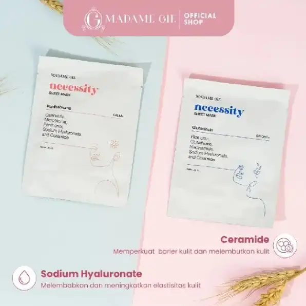 Madame Gie Necessity Sheet Mask - Masker Perawatan Wajah