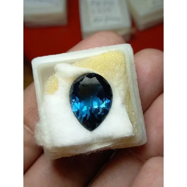 natural blue topaz london 9.15ct