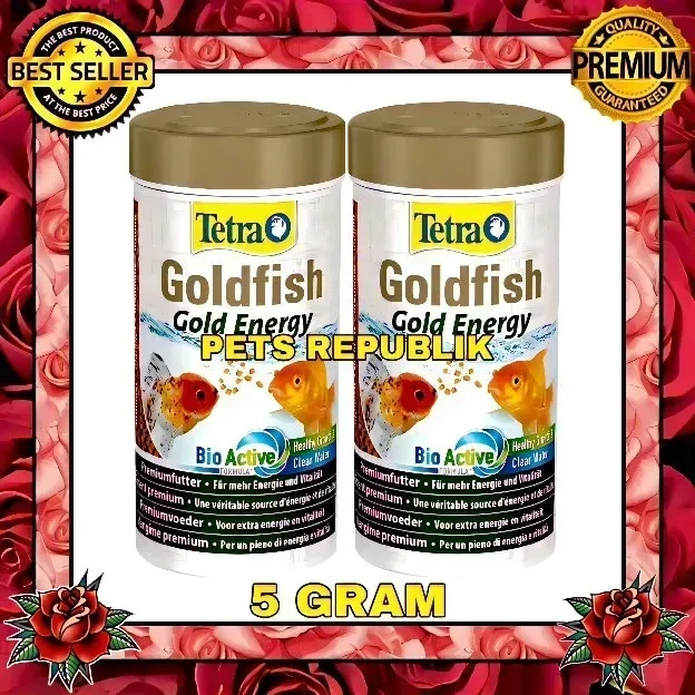 MAKANAN IKAN • PR PELET TETRA GOLDFISH GOLD ENERGY FISH FOOD 5 GRAM