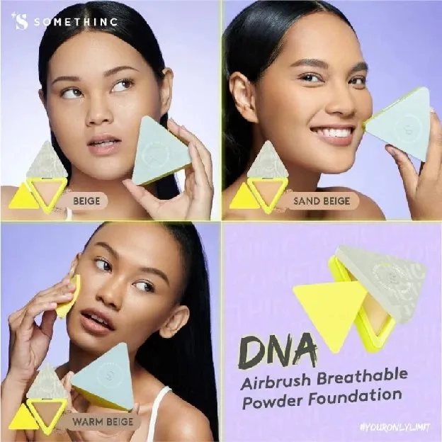 SOMETHINC DNA Airbrush Breathable Powder Foundation - Bedak Padat