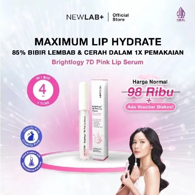 Pink Lip Serum I Serum Bibir untuk Bibir Hitam | Lip Balm Pemerah Bibir