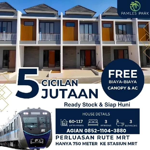 Rumah murah 2 lantai cicilan 5 jutaan