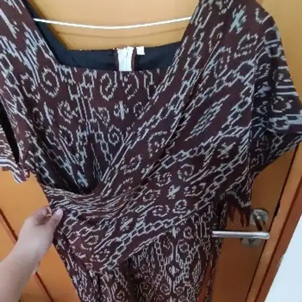 Dress Panjang Tenun (baru)