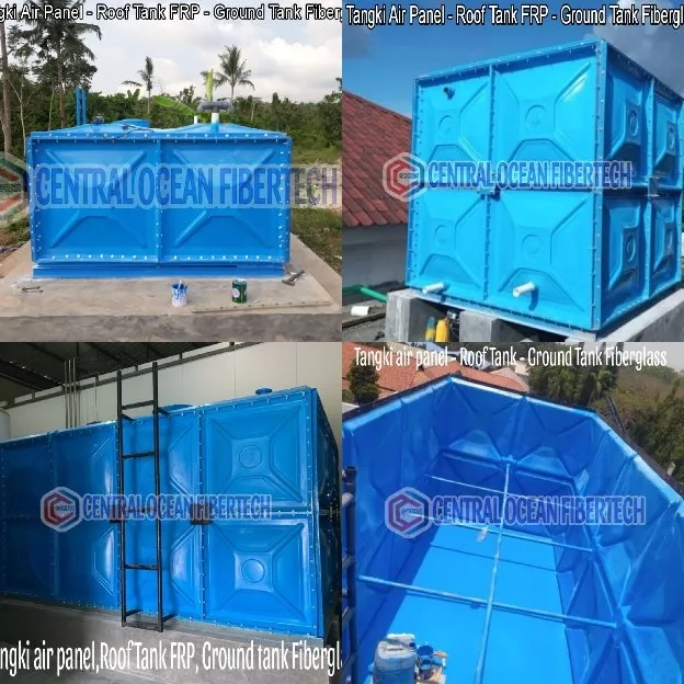 panel tank - ground tank fiberglass,Rooftank central ocean fibertech|| Bergaransi