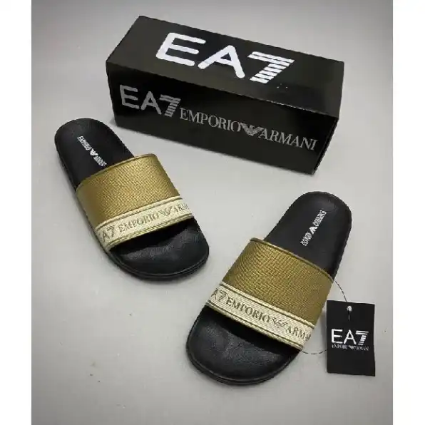 Sandal selop slip on pria emporio armani ea