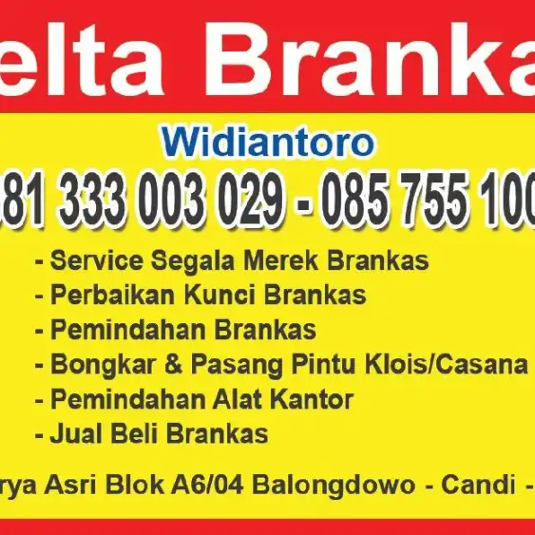 Jasa Service Brankas Sidoarjo 0813-3300-3029 Delta Brankas