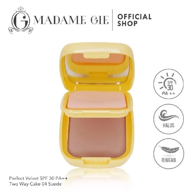 Madame Gie Perfect Velvet SPF 30PA Two Way Cake - Make up Bedak Padat