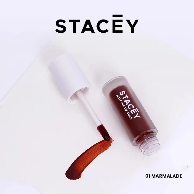 Stacey Jelly Ink Lip Stain - Lip Tint Make up Hydrating and Moisturizing Lips