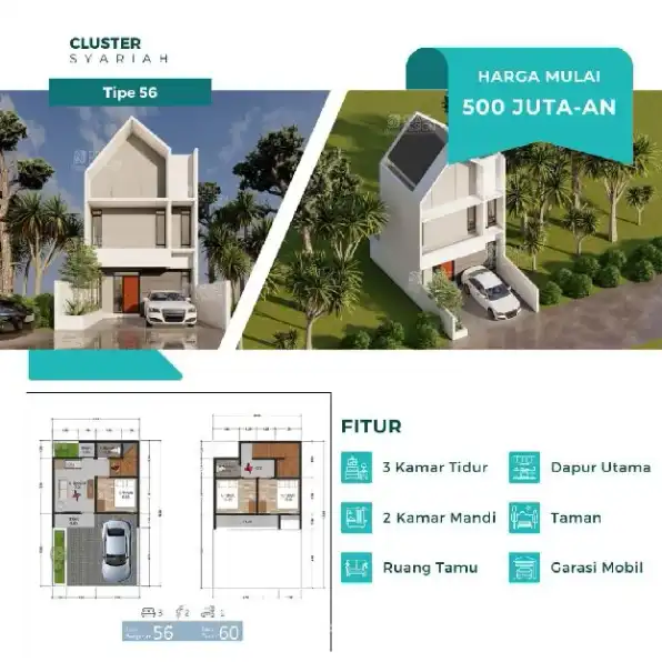 Ruko dekat Pamulang Bojongsari Pondok Petir Depok pinggir jalan