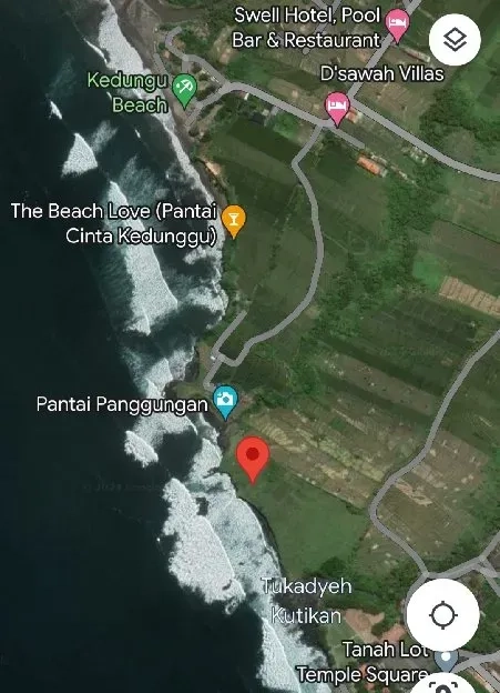 Dijual 19,4 Ha. Pantai Panggungan Pantai Kedunggu Tanah LOT Kediri Tabansn