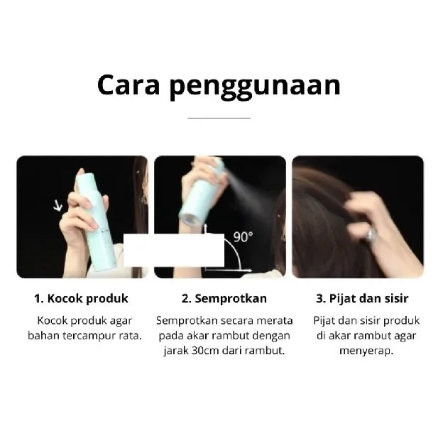 Dry shampoo Semprotan Rambut Kering Untuk Mengembangkan Rambut Minyak Rambut Kontrol Rambut Berminya