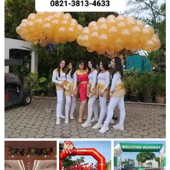 Pelangi Balon Bekasi 0821-3813-4633 Jual Sewa Balon Gapura Gate Start Bekasi