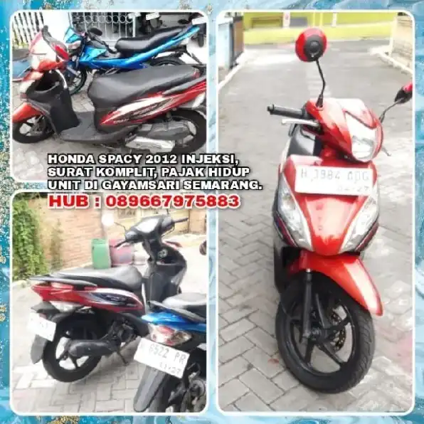 HONDA SPACY 2012 INJEKSI, SURAT KOMPLIT, PAJAK HIDUP. UNIT DI GAYAMSARI SEMARANG.H:089667975883>>