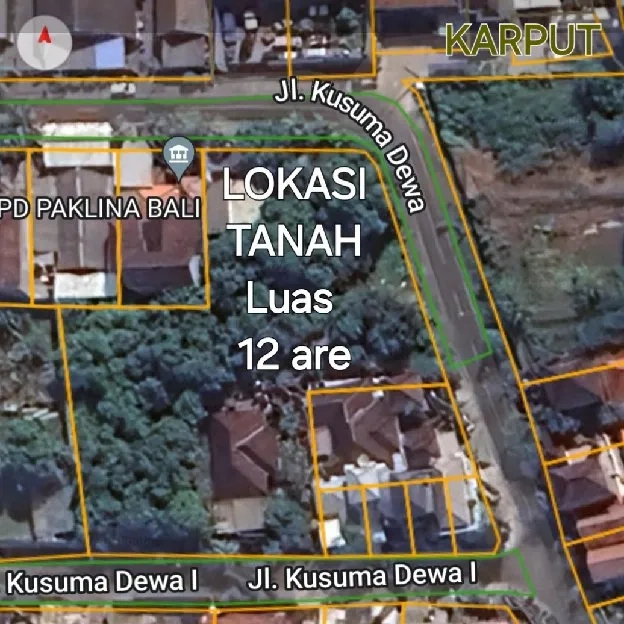 Dijual 12 are, Jl. Kusuma Dewa Bung Tomo Gatsu Barat Denpasar