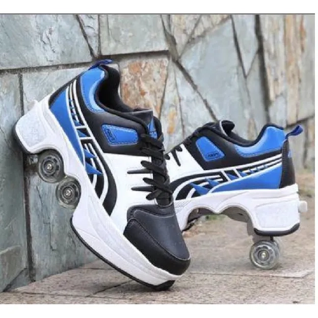 sepatu roda 4 roda kick roller shoes roller skates roler shoe sepatu roda orang dewasa skate - sepat