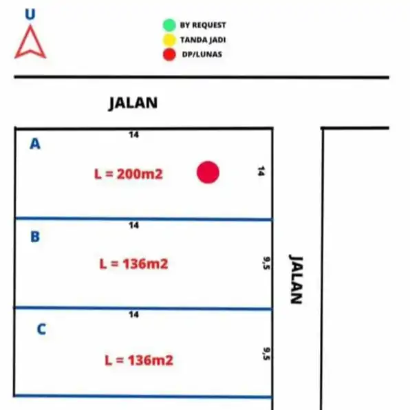 Dijual 1,36 are & 2 are, Jl. Arta Segara Bypass Ngurah Rai Suwung Pesanggaran Denpasar