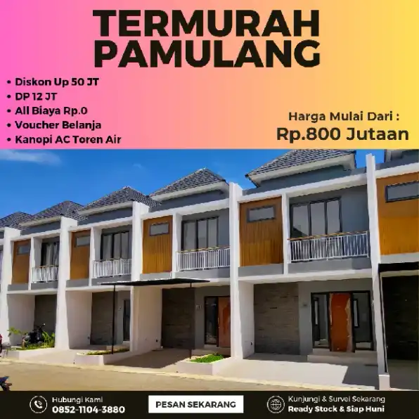 Rumah siap huni dan murah