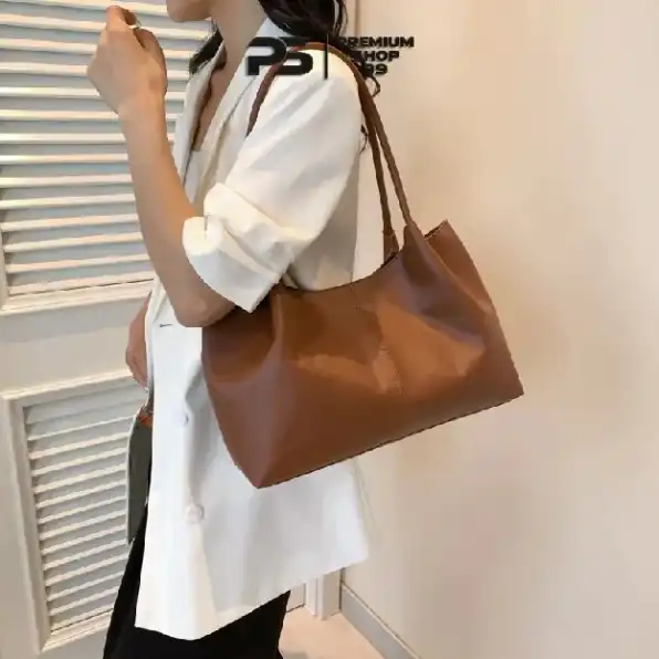 Tote Bag Wanita Megumi Korean Import Premium - Shoulder Bag Kuliah Aesthetic