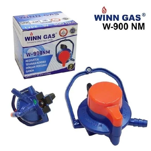 Winn Gas , W 900 M , Win Gas , Regulator Gas LPG , Meter, Double Lock, Pengunci Ganda, Tekanan Renda