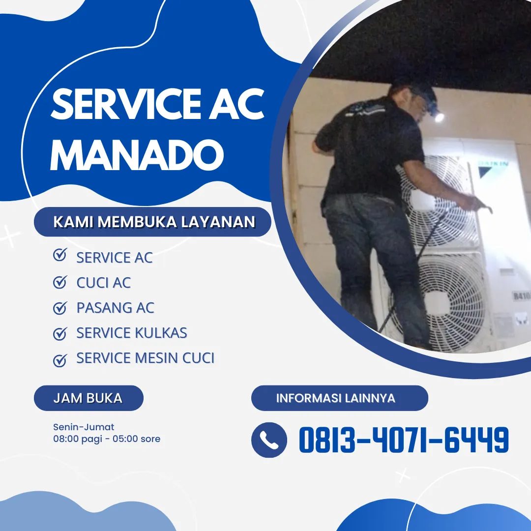 Ahli Service AC Manado 0813-4071-6449