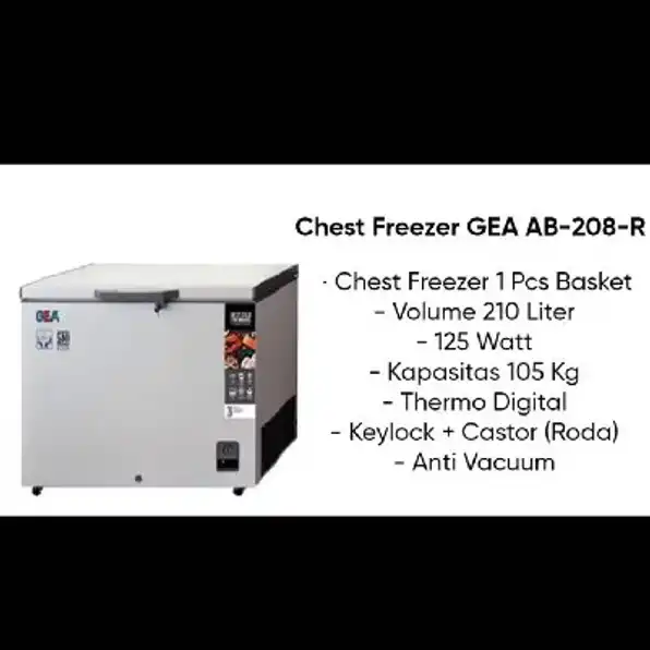 frezerbox gea ukuran 200liter untuk stok daging