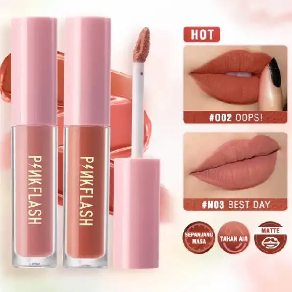 Matte lip gloss lipstik tahan lama anti air