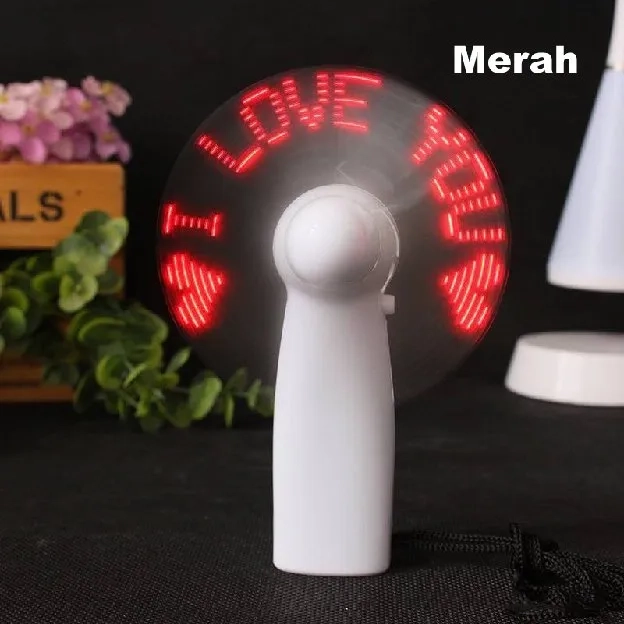 Kipas Angin Portable USB Rechargeable Mini Desk Fan kipas belajar with 3 Speed Strong Wind Night Lig