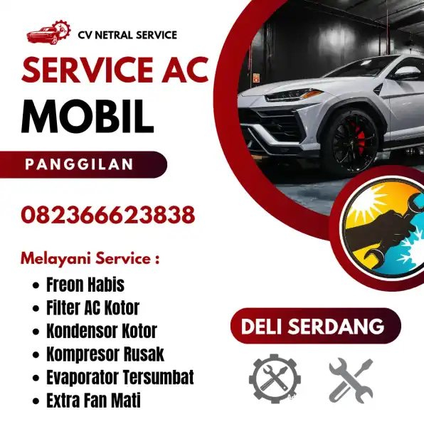 Isi Freon AC Mobil Deli Serdang 082366623838