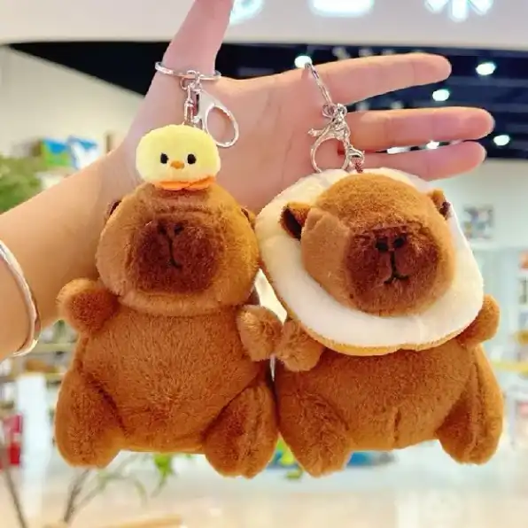 Gantungan Kunci CAPYBARA Ekor Putar Premium BKK Boneka Ganci Kapibara Capibara Bagcharm