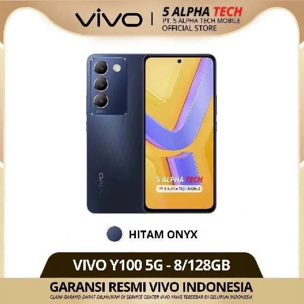 VIVO Y100 5G NFC 8/256GB 8/128GB ( +8GB EXTENDED RAM ) GARANSI RESMI VIVO INDONESIA