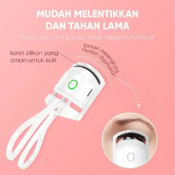 Penjepit Bulu Mata Elektrik Electric Eyelash Curler EC1 Big Eye Curling Long-lasting hold