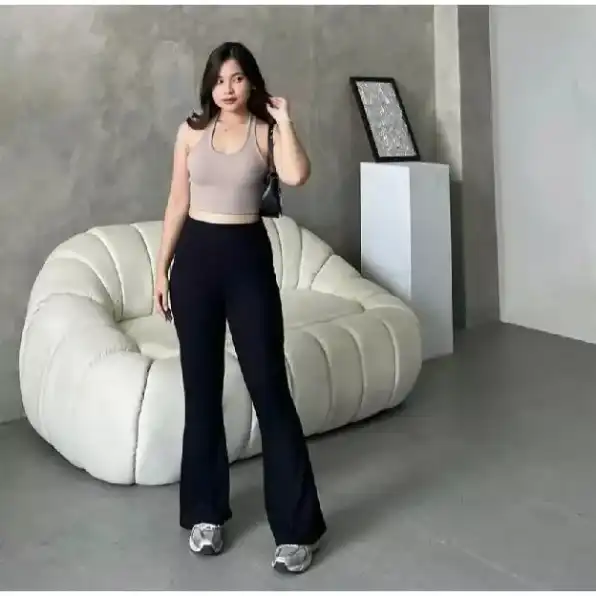 Celana Kulot Highwaist Panjang Cutbray Wanita